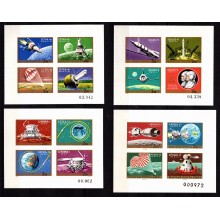 Ungarn - Lot med 10 forskellige miniark  - Utakket - Postfrisk.